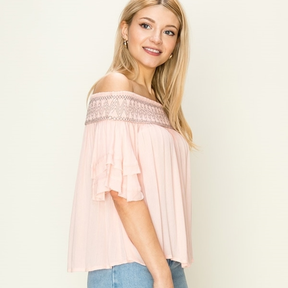 🌟Camille embroidered bohemian top. - Picture 4 of 8